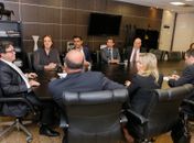 utmés Airan discutiu a desocupação das áreas de risco durante reunião com a conselheira Maria Tereza Uille e com representantes da Corregedoria.