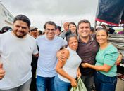 Prefeito Bebeto Barros comparece à tradicional entrega do peixe em Girau do Ponciano