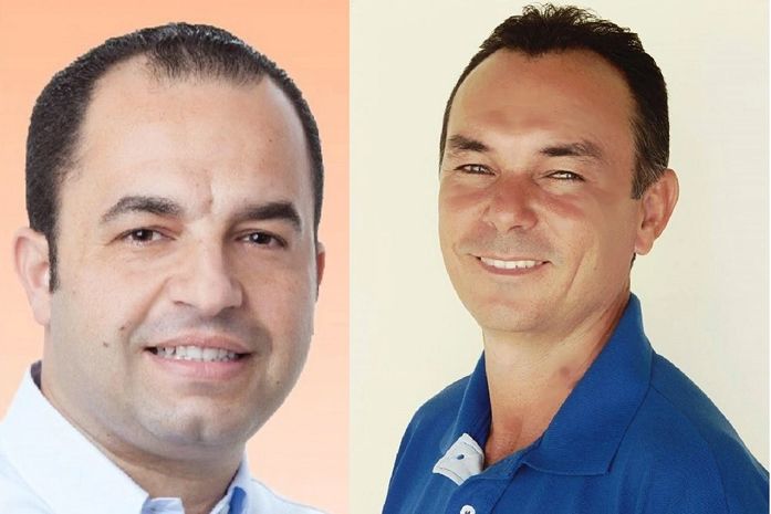 O empresário Gabriel Jatobá (PSB) e o agropecuarista Celino Rocha (PDT)