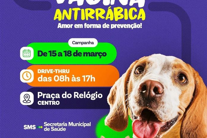 Vacinação Antirrábica será iniciada nesta quarta-feira (15), em São Miguel dos Campos
