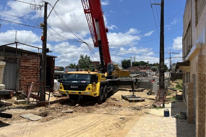 Obras da nova ponte da Santa Lúcia avançam com nova etapa