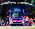 Ônibus gratuitos do Free Tour Natal Massayó circulam pela orla marítima
