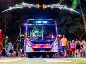 Ônibus gratuitos do Free Tour Natal Massayó circulam pela orla marítima