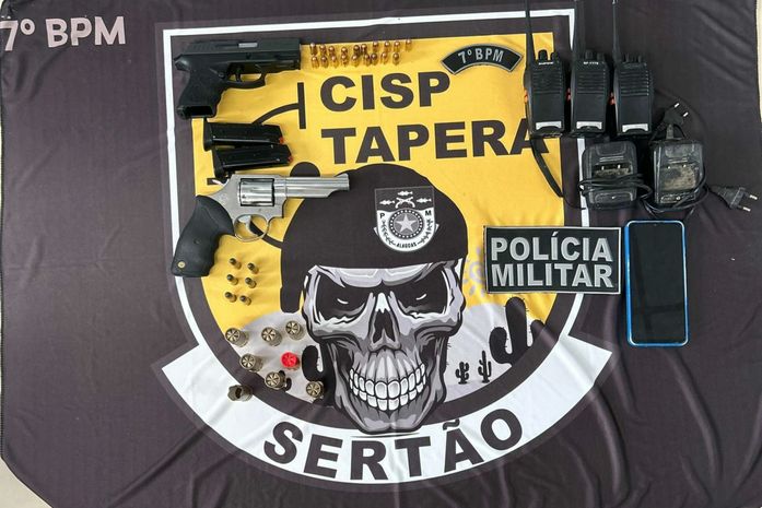 Homem é preso com armas e munições após ameaçar familiares no Sertão de Alagoas