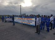 Após anúncio do Ministério sobre conclusão de trecho IV do Canal do Sertão, trabalhadores da obra realizaram protesto temendo novas demissões