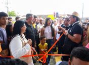 Prefeito Gilberto Gonçalves inaugura nova escola com capacidade para mais de 1.500 alunos, com a presença do Deputado Federal Arthur Lira