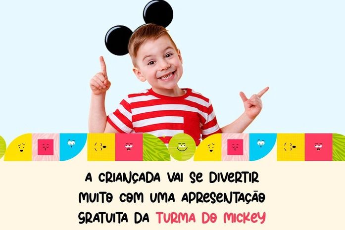 Turma do Mickey sobe ao palco do Arapiraca Garden Shopping neste Dia das Crianças