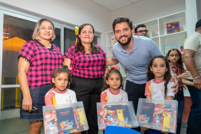 Prefeito Lucas Santos inaugura creche e assina ordem de serviço para pavimentação no Povoado Lagoinha, em Traipu