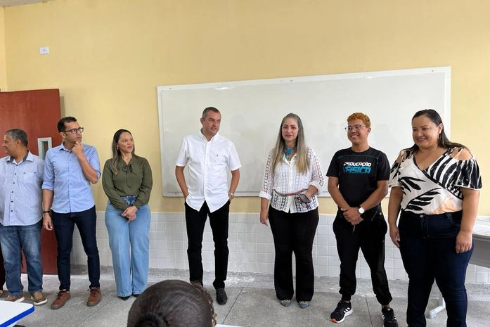 Prefeito Nicolas Pereira entrega novas salas de aulas no início das aulas do Ano Letivo 2023 em Campo Alegre