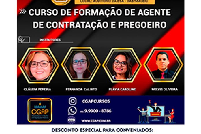 Lançamento do Curso de Formação de Agente de Contratação e Pregoeiro 