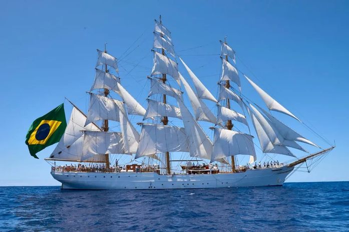 Navio-Veleiro Cisne Branco chega a Maceió com visitação gratuita na Semana da Independência