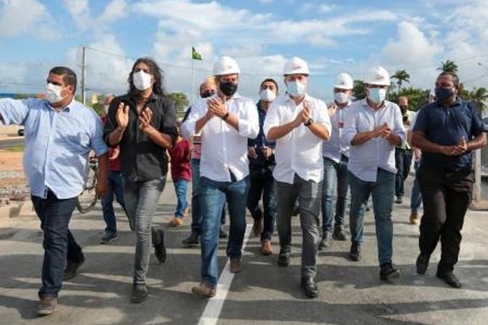 Viaduto que será "batizado" por Bolsonaro foi inaugurado em 2020 e está em pleno funcionamento