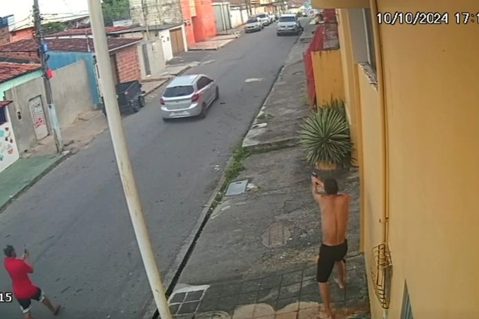 Três mortos e grávida ferida: PC divulga imagens e tenta localizar autores de crime no Feitosa