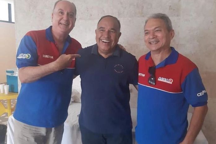 Dirigentes Fernando Murta, Kléber Marques e Ronaldo da Paz, otimismo acima de tudo para o sucesso do evento