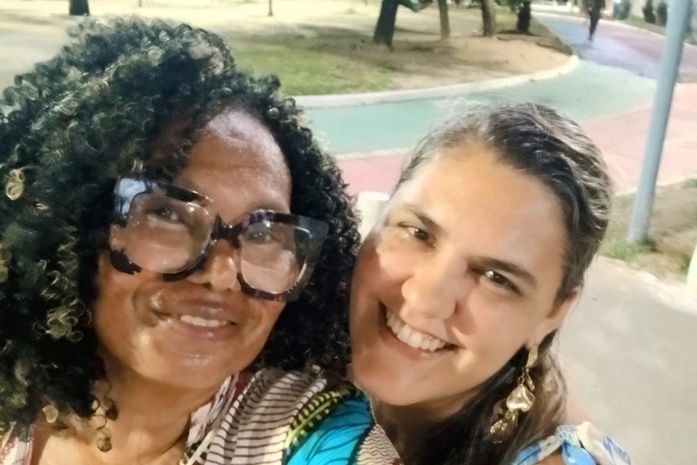 E encontro a singeleza e o sorriso doce da querida, Yana Melo, uma parceira de trabalho na Prefeitura de Maceió