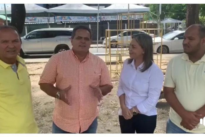 Cícero Cavalcante, Mário Melo, deputada Fernanda e seu irmão Fernando, candidato a prefeito de Matriz, encontro que selou o apoio do atual vice-prefeito