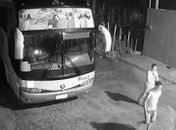 Câmeras de segurança flagram furto de baterias de ônibus em Arapiraca 