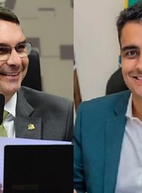 Flávio Bolsonaro e JHC