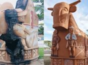 ‘Nem sempre vem um mal que depois não venha um bem’, diz João das Alagoas após ter obra vandalizada em Maceió