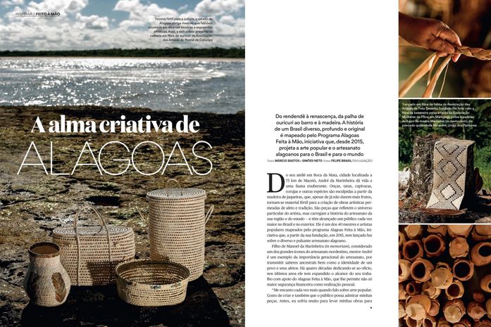 Artesanato alagoano é destaque na revista Casa e Jardim
