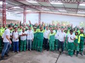 Café da manhã em comemoração ao Abril Verde.