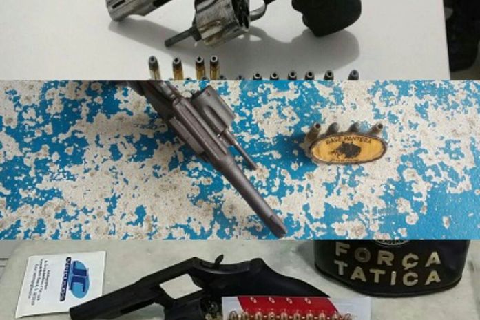 Polícia Militar prende três suspeitos de porte ilegal de arma