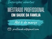 Últimos dias: Mestrado Profissional em Saúde da Família inscreve até dia 6