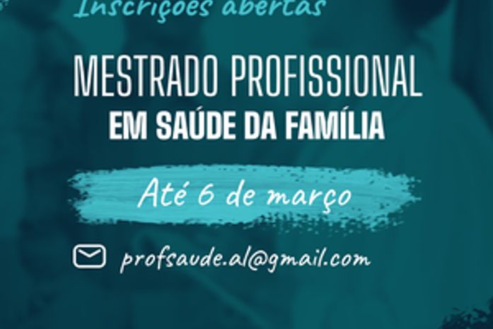 Últimos dias: Mestrado Profissional em Saúde da Família inscreve até dia 6