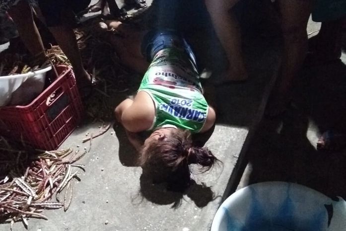 Lorrane morreu no local do atentado