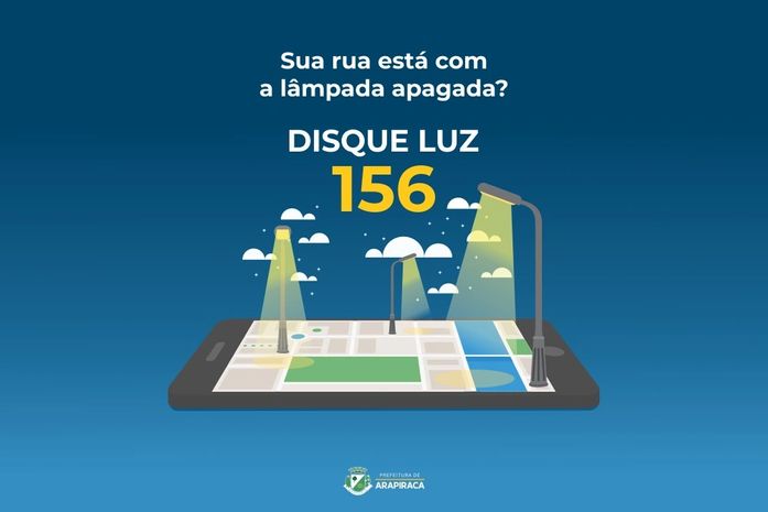 Disque luz 156 começa a funcionar nesta segunda-feira (04) em Arapiraca