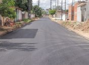 Rua da Subestação no Clima Bom recebe pavimentação asfáltica