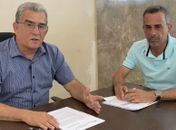 Jorge Dantas em seu Gabinete assina Ordem de Serviço para obras na cidade