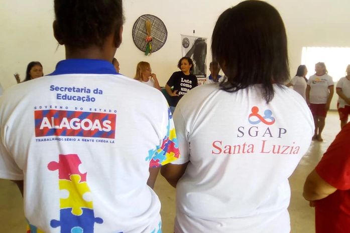 Teve Ciranda de Solidariedade no Presídio Santa Luzia, em Maceió,AL.