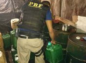Mil litros de óleo diesel foram apreendidos