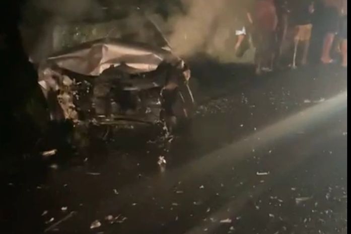 Colisão envolveu quatro veículos de passeio