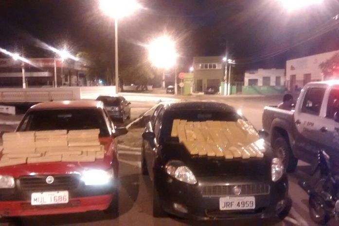 Droga apreendida na operação