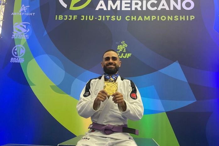 Atleta palmeirense conquista título Sul-americano de Jiu-jitsu em São Paulo