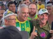 ”Flávio e eu, queremos e vamos levar este país para a frente”, afirmou Alfredo Gaspar, durante passagem em Irecê, na Bahia