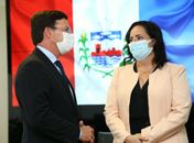 Em Brasilia, secretaria Fabiana Pessoa tem audiência com ministro da Cidadania, João Roma