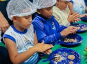 Páscoa saudável transforma rotina de crianças no Gigantinhos Graciliano Ramos
