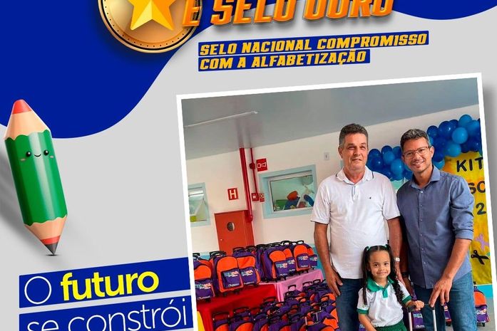 Educação de Branquinha conquista Selo Ouro do Compromisso Nacional da Alfabetização