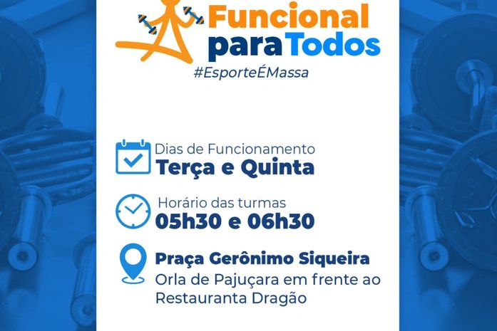Prefeitura de Maceió promove treino funcional gratuito na orla de Pajuçara nesta terça-feira (7)