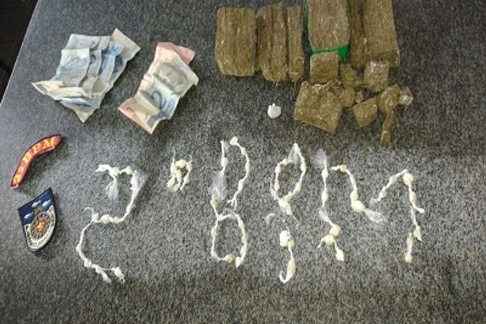 União dos Palmares: PM apreende drogas em pavilhões