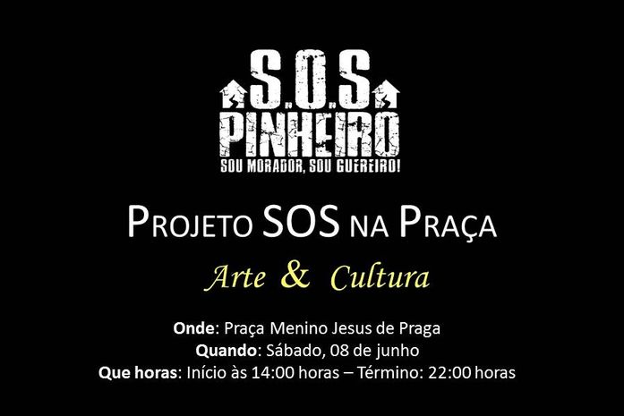 SOS Pinheiro realiza evento de arte e cultura na praça neste sábado