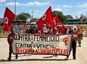 Cerca de 500 mulheres ocupam área de mineradora em Craíbas para denunciar impactos ambientais