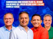 Renan Filho faz caminhada em Palmeira nesta sexta-feira (4)