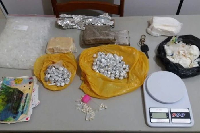 Materiais apreendidos pela DRN