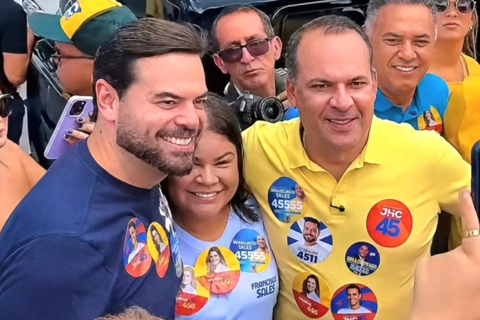 Chico Filho declara apoio a Francisco Sales durante lançamento da candidatura do ex-vereador com mais de mil pessoas em Bebedouro