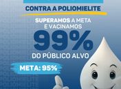 Delmiro Gouveia supera meta de vacinação contra a pólio
