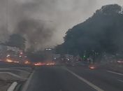 Protesto na Avenida Durval de Góes Monteiro